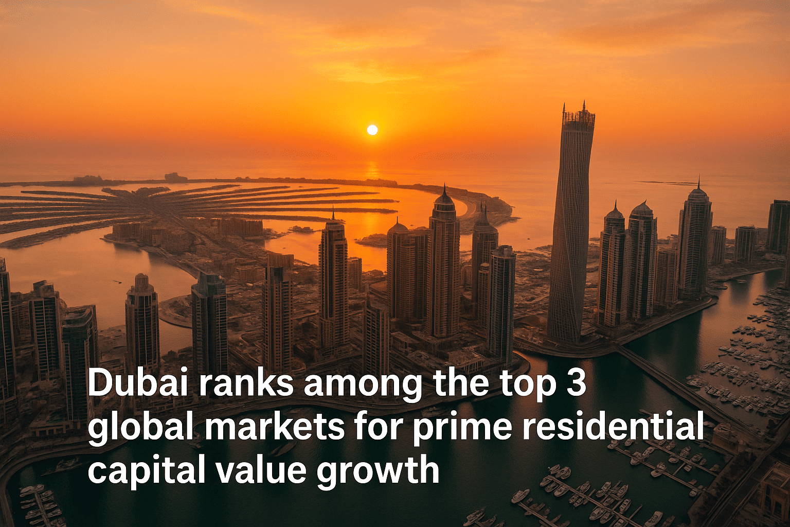 Dubai Among Top 3 Prime Residential Markets Globally for Capital Value Growth