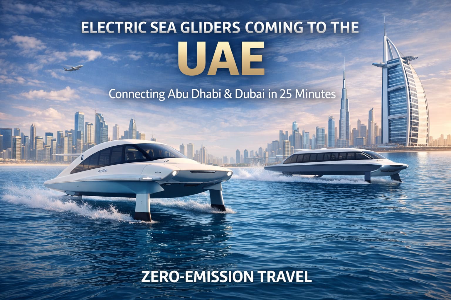 UAE to Launch Fully Electric Sea Gliders Connecting Abu Dhabi and Dubai in 25 Minutes