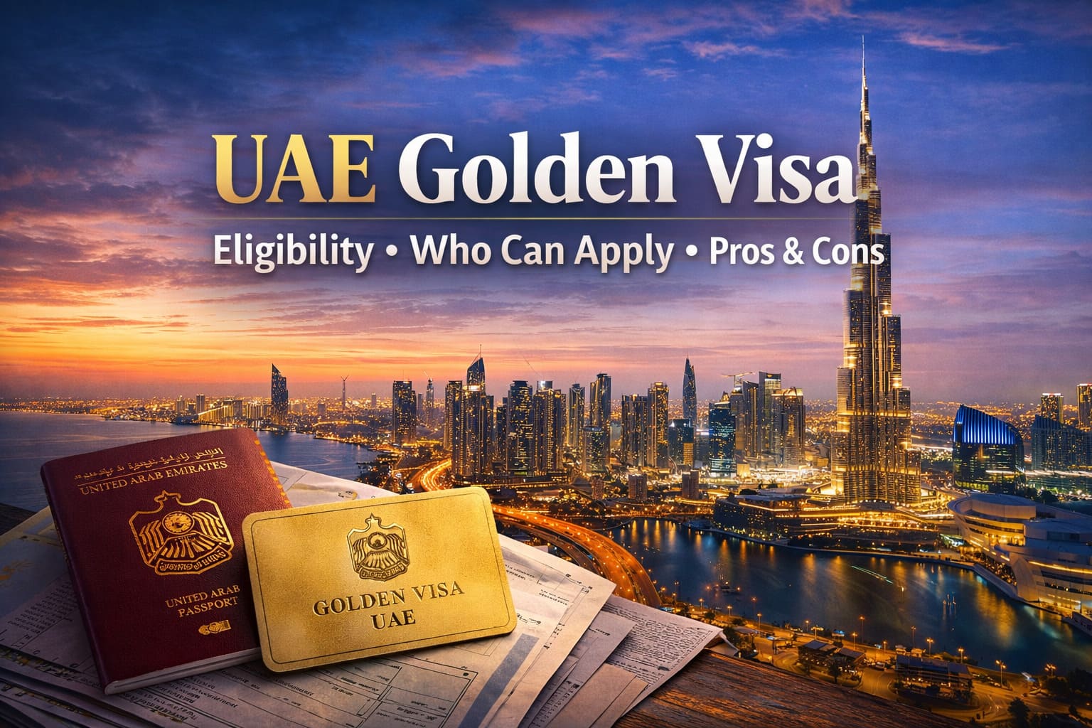 UAE Golden Visa Explained: Eligibility, Who Can Apply, Pros & Cons