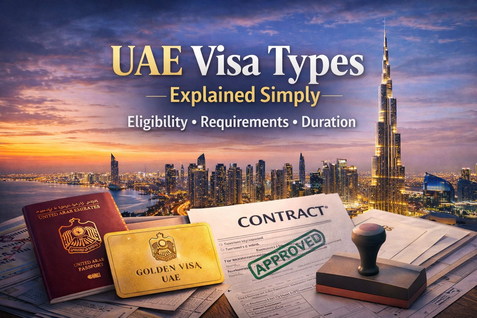 UAE Visa Types Explained Simply: Eligibility, Requirements & Duration