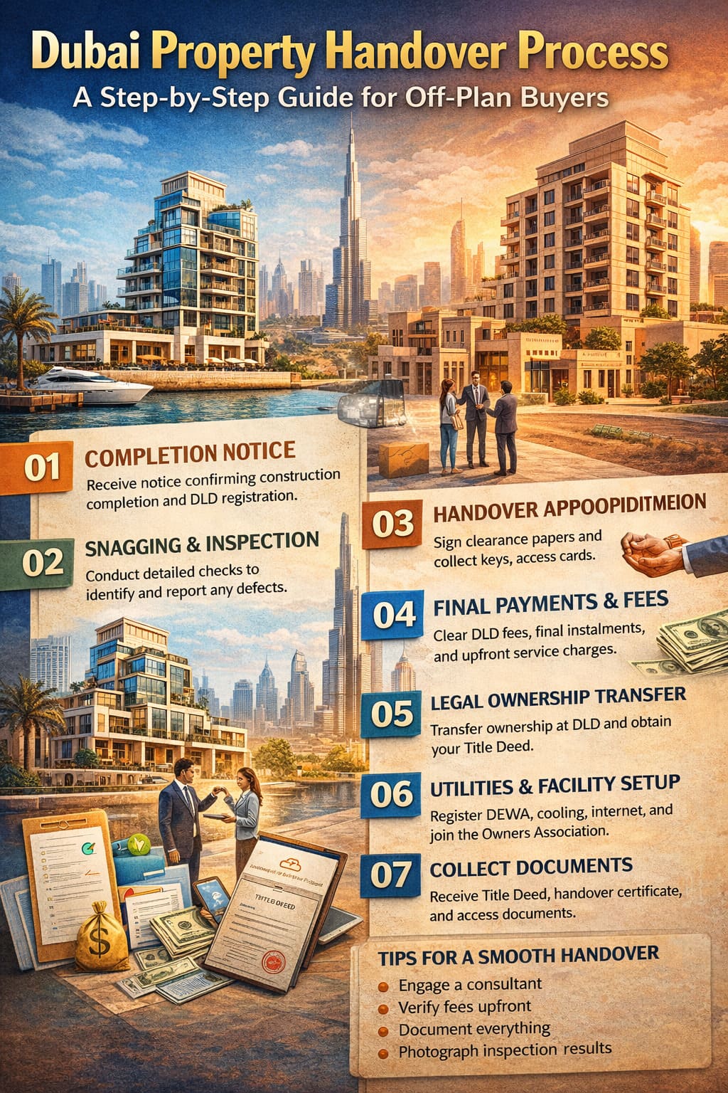 Dubai Property Handover Process: A Step-by-Step Guide for Off-Plan Buyer
