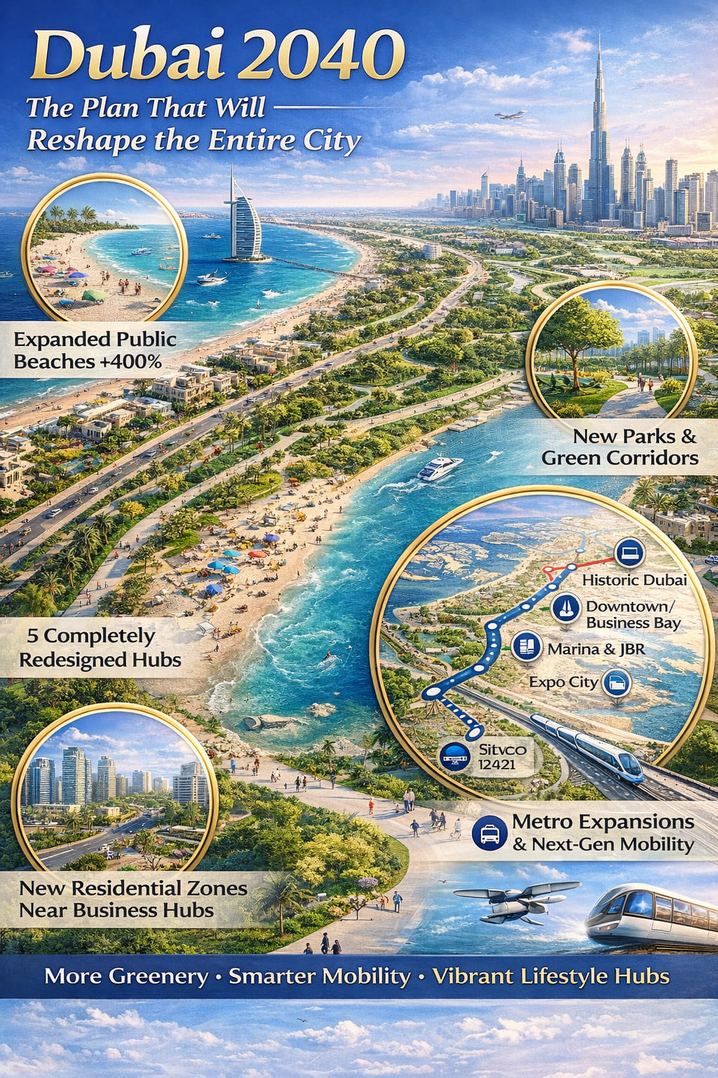 Dubai 2040: The Masterplan That Will Reshape the Entire City