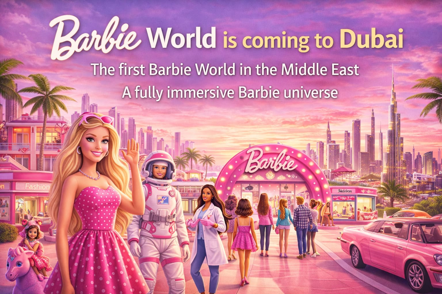 Barbie World Is Coming to Dubai: The First Immersive Barbie Experience in the Middle East