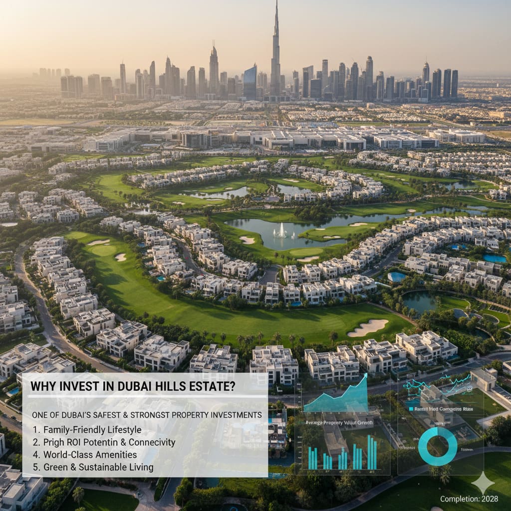 Why Invest in Dubai Hills Estate? One of Dubai’s Safest & Strongest Property Investments