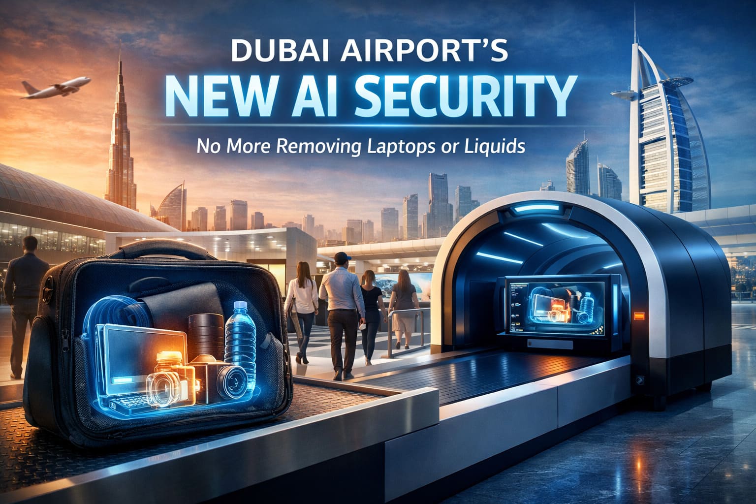 Dubai Airport Introduces AI-Powered 3D Security Scanners – No More Removing Laptops or Liquids