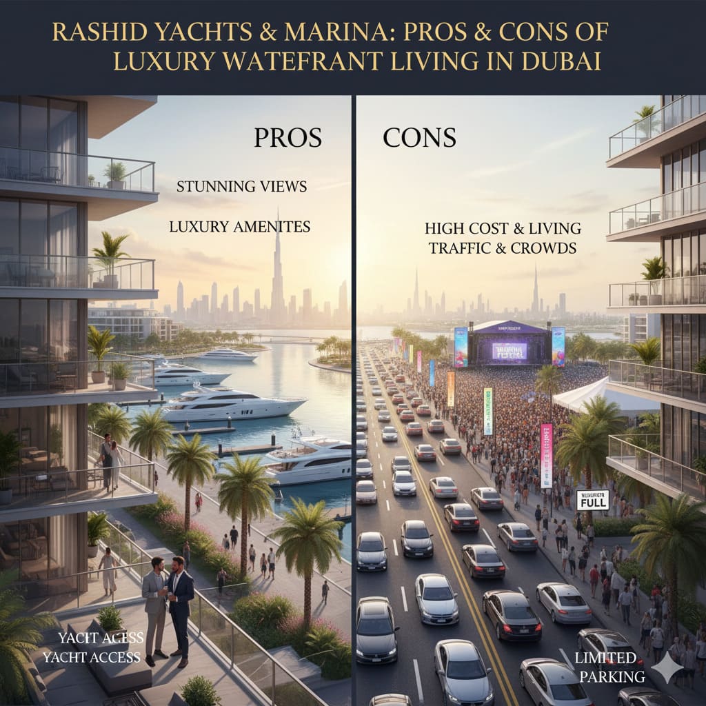 Pros and Cons of Living in Rashid Yachts and Marina, Dubai
