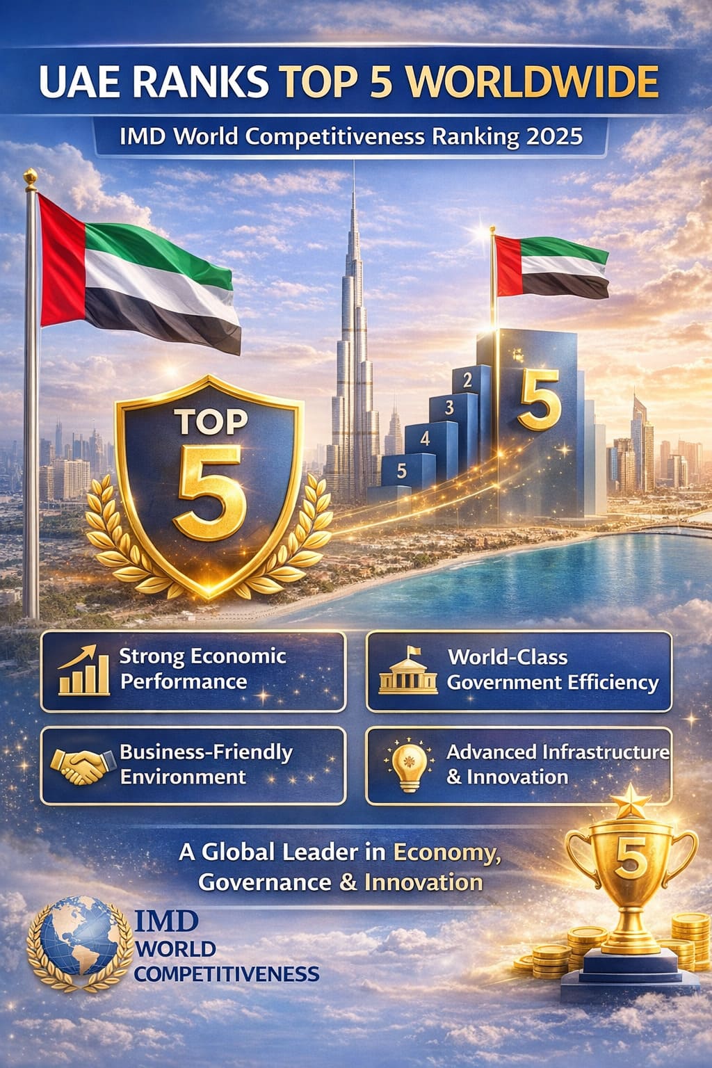 UAE Ranks Top 5 Worldwide in IMD World Competitiveness Ranking 2025